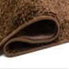 TAPISO Delhi Brown Shaggy Runner Rug, Solid Color, Soft High Pile, OEKO-TEX, 90 x 750 cm view 4