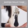 NUOBESTY 12-Piece Stainless Steel Shopping Cart Token Keychains, Removable Trolley Tokens, Lightweight and Portable view 4