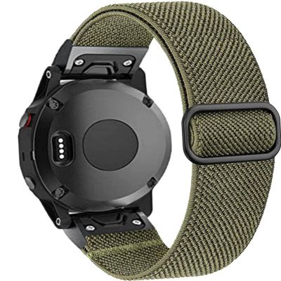 KAVJU 22 mm Nylon Watch Band for Garmin Fenix 7, Epix 6 Pro, 5 Plus, Forerunner 945, Fenix 6/6 Pro, and 5 Plus, Agate