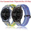 KAVJU 22 mm Nylon Watch Band for Garmin Fenix 7, Epix 6 Pro, 5 Plus, Forerunner 945, Fenix 6/6 Pro, and 5 Plus, Agate view 2