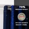 Odot Blackout Thermal Door Curtain with Grommets, 3D Ink-Painting Print, Room Divider, 180 x 200 cm, Style A view 3