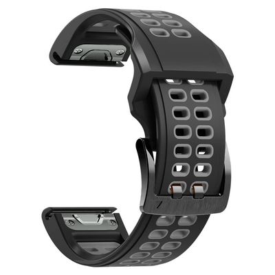 EPANO 22 x 26 mm Quick-Fit Silicone Watch Band for Garmin, Agate