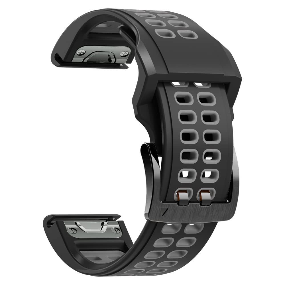 EPANO 22 x 26 mm Quick-Fit Silicone Watch Band for Garmin, Agate