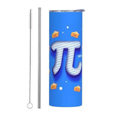 Funny Pi Day Spiral Pi Math 3.14 Stainless Steel Tumbler, 590 ml