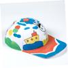 ifundom 4-Piece White Paper Pulp Craft Hat Set, Round Hats to Color for Boys and Girls, Lightweight and Sturdy with a Smooth Surface view 2