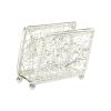 Creative Table Napkin Holder, Tissue Holder for Dining Table Decor, Silver, 110 x 25 x 85 mm view 4