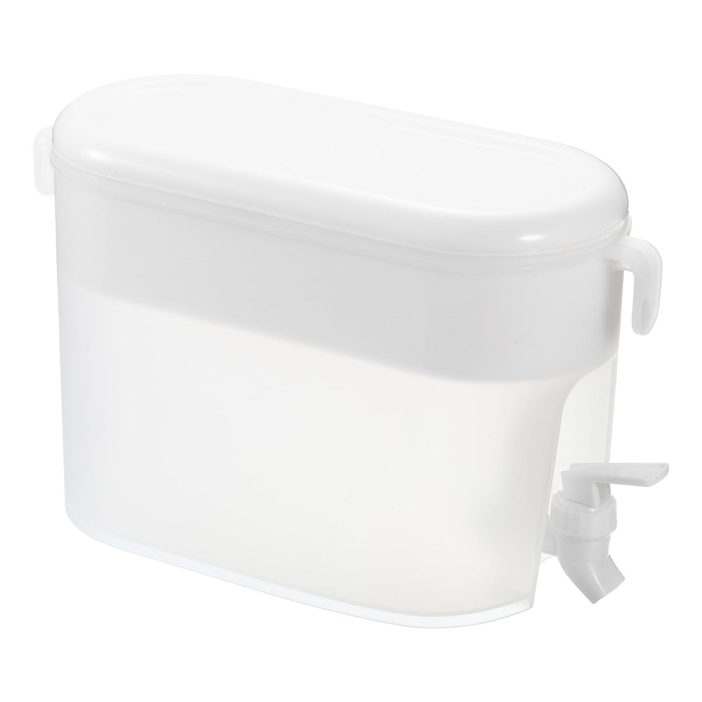 sourcing map 3.5 L Plastic Beverage Dispenser with Tap, White