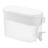 sourcing map 3.5 L Plastic Beverage Dispenser with Tap, White view 1