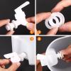 sourcing map 3.5 L Plastic Beverage Dispenser with Tap, White view 3