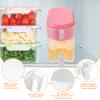 sourcing map 3.5 L Plastic Beverage Dispenser with Tap, White view 4