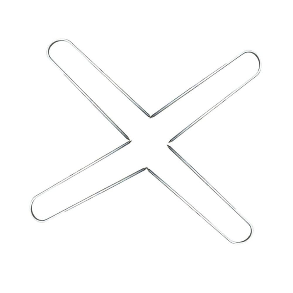 Yardwe 4-Piece U-Shaped Galvanized Steel Tent Stakes