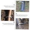 Yardwe 4-Piece U-Shaped Galvanized Steel Tent Stakes view 2