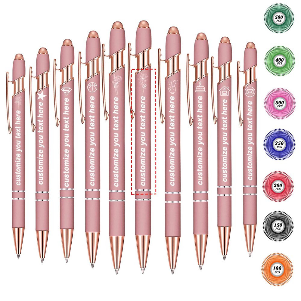 Personalized Click Pens with Engraving, Logo, and Text