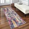 Mogetal Colorful Abstract Runner Rug for Hallway or Kitchen, Washable, 120 x 100 cm view 2