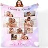 Mraxovid Personalized Photo Blanket, 150 × 200 cm, Pink Fleece view 1