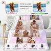 Mraxovid Personalized Photo Blanket, 150 × 200 cm, Pink Fleece view 2