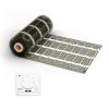 WARMON electric underfloor heating for tile: WARMON ULTRA 200 W/m dual-conductor heating mat with thermostat, AC3082H, white, mat size: 6 m view 1