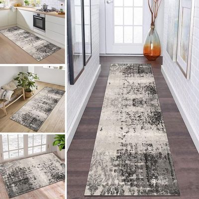 ZDYHMrj Washable Non-Slip Runner Rug, Abstract Modern Design, 120 x 240 cm