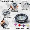 UR URLIFEHALL 10 Rolls 0.8 mm Flat Black Elastic Beading Cord view 2