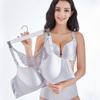 WiLLab Women's Everyday Lace Push-Up Bra with Front and Back Butterfly Closure, Wire-Free Corset Bra (C, 36/80B) view 4