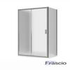 Shower enclosure, 95 x 155 cm, with two glass panels and one fixed side view 2