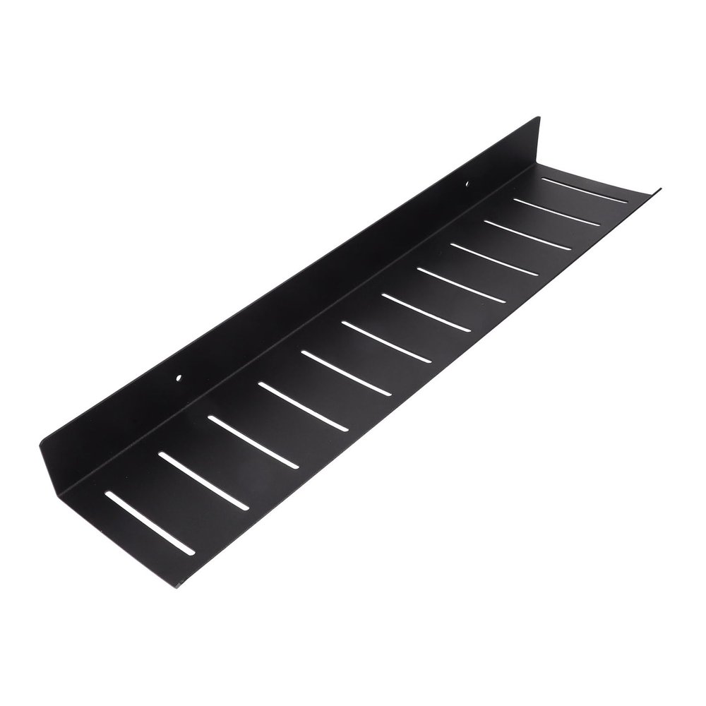 MAGICLULU 50 cm Wall-Mounted Bathroom Shelf, Space Aluminum, Black