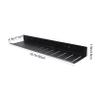 MAGICLULU 50 cm Wall-Mounted Bathroom Shelf, Space Aluminum, Black view 2