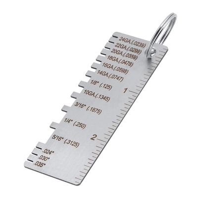 Welding Thickness Gauge, Metal Sheet Gauge, Round