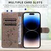Beajew Flip Case Compatible with Realme C21/Realme C20, Gray PU Leather Wallet Cover with Stand and Card Slots view 2