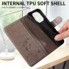 Beajew Flip Case Compatible with Realme C21/Realme C20, Gray PU Leather Wallet Cover with Stand and Card Slots view 3
