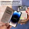 Beajew Flip Case Compatible with Realme C21/Realme C20, Gray PU Leather Wallet Cover with Stand and Card Slots view 4