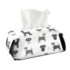 CaTaKu Miniature Schnauzer Tissue Box Cover, PU Leather, Rectangular and Cube Sizes view 1