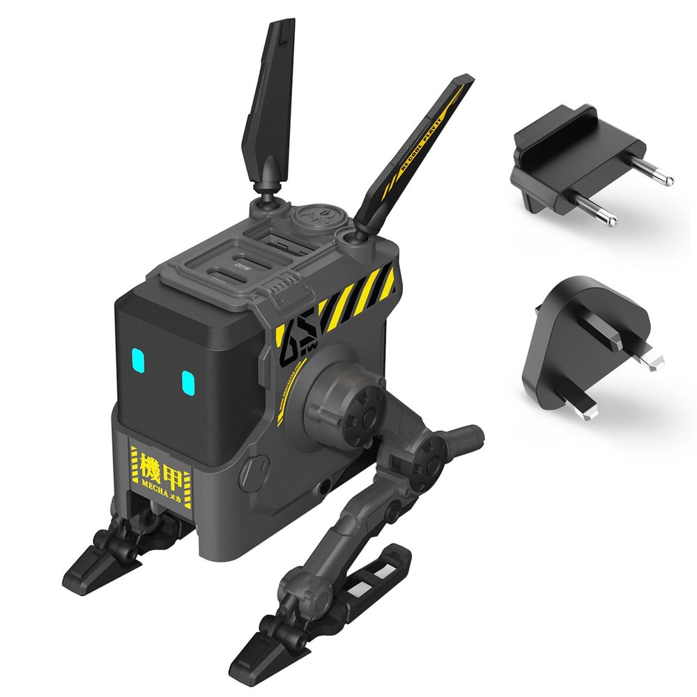 GravaStar 65W GaN Robot USB-C Charger with 3 Ports