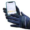 EQUITYUM Softie Fabric Riding Gloves, Italian Design, Blue, XS view 2