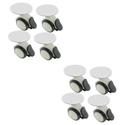 GLEAVI 2 Sets Self-Adhesive Mini Casters for Furniture, 4 Pieces Each