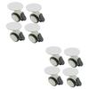GLEAVI 2 Sets Self-Adhesive Mini Casters for Furniture, 4 Pieces Each view 1