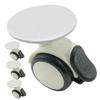 GLEAVI 2 Sets Self-Adhesive Mini Casters for Furniture, 4 Pieces Each view 2