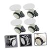 GLEAVI 2 Sets Self-Adhesive Mini Casters for Furniture, 4 Pieces Each view 4