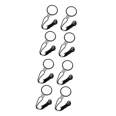 Healvian 2 Sets Hobby Magnifying Glass Necklaces, Portable Magnifiers, 4 Pieces