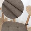 BESTORI 2-Pack Chair Cushions with Ties, Non-Slip Washable Seat Pads, Soft Seat Cushions for Home, Office, Kitchen and Dining Room, 43 x 41 x 35 cm, Green view 3