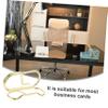 TEHAUX Gold Metal Business Card Holder, Space-Saving view 3