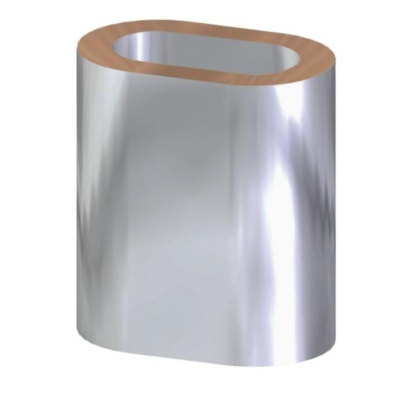 2 mm Tinned Copper Swage Sleeves, 6-Pack