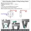 10-Pack NBR O-Ring Sealing Gaskets, CS 2 mm view 4