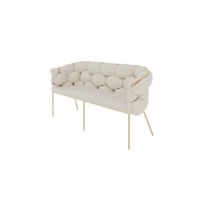 Small Sofa for Small Spaces, Modern Minimalist Reception Sofa, L135 cm