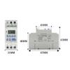 THC15A 2-Wire Weekly 7-Day Programmable Digital Timer Relay, AC 220V/230V, 12V/24V/48V, 16A, 1-Piece (Color: 30A; Size: 1NO/1NC, 24V AC/DC) view 3