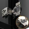 Chibery 4-Pack 1.5-Inch Overlay 3D Soft-Close Concealed Cabinet Hinges, 105° view 3