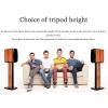 Wooden Speaker Stands, 1 Pair, 90 cm / 35.4 in, Brown-B view 2