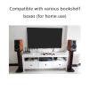 Wooden Speaker Stands, 1 Pair, 90 cm / 35.4 in, Brown-B view 4