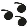 Kisangel 3 Rolls 3.6 m BBQ Gasket, Self-Adhesive Smoker Strips, Black, High-Temperature Resistant view 1
