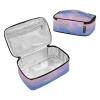 Mnsruu Small Insulated Lunch Bag for Men and Women, Colorful Mermaid Fish-Scale Pattern view 2